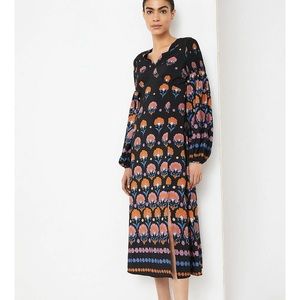 Warehouse Midi print dress size 12 new